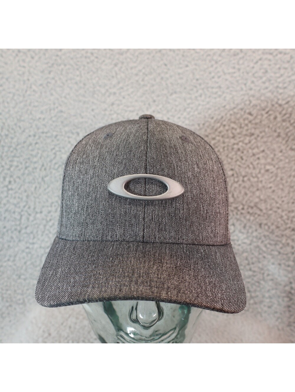 Oakley Flexfit Stretch Gray Men Baseball Cap Hat Sz L/XL